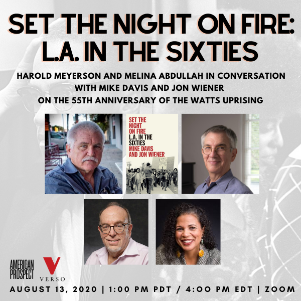 Set the Night on Fire: L.A. in the Sixties event with American Prospect