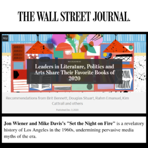 Set the Night on Fire on the Wall Street Journal